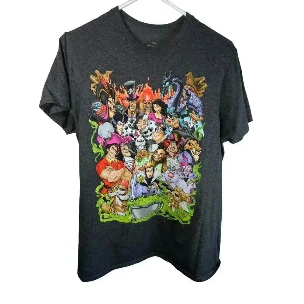 Disney Villain Unisex Graphic‎ Casual Breathable Cotton Tee